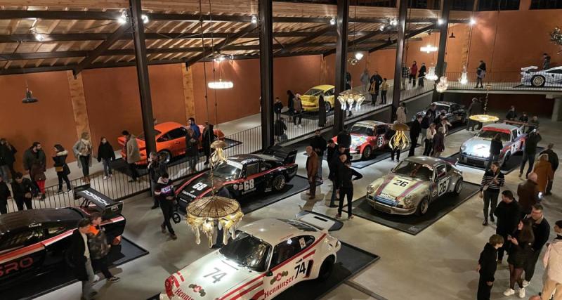  - Chez Mathieu Lustrerie, cette exposition retrace les 60 ans de carrière de la Porsche 911