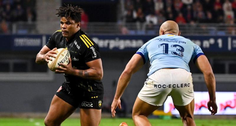  - Jonathan Danty sorti sur blessure lors du match Perpignan-La Rochelle