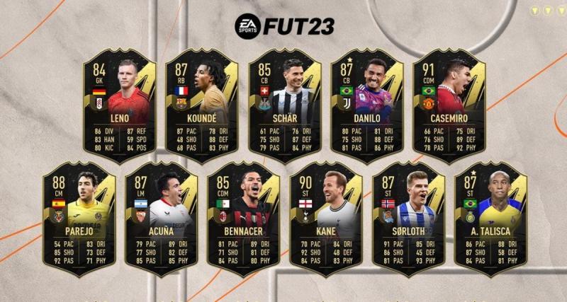  - Kane, Casemiro, Koundé, la TOTW #11 est tombée sur FIFA 23 !