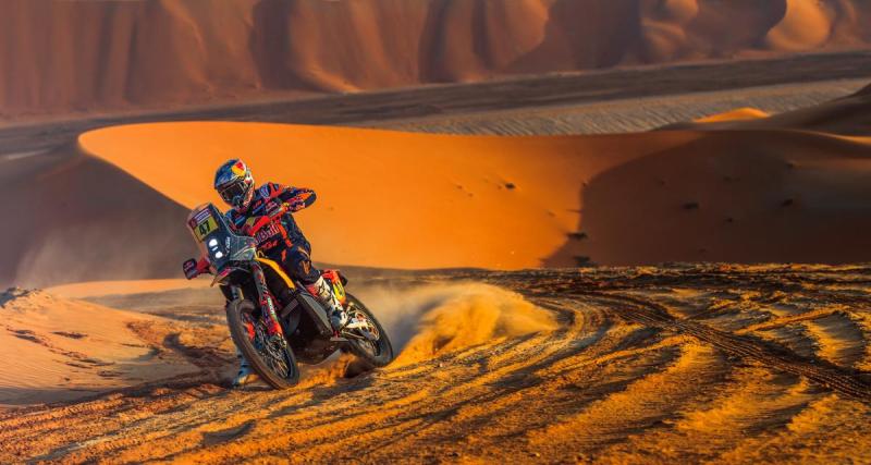  - Dakar - Etape 13 : classement moto, 1ère victoire pour Kévin Benavides, bataille à trois pour l'étape finale