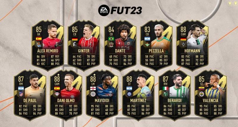  - Martinez, Dani Olmo, Mavividi, la TOTW #14 est tombée sur FIFA 23 !