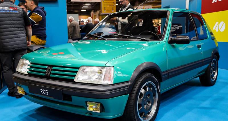  - Peugeot a fêté les 40 ans de la 205 au salon Rétromobile 2023, nos photos du modèle GTI Griffe