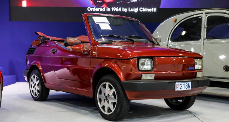  - Transformée en cabriolet de plage, cette Fiat 126 Bis a été vendue à Rétromobile 2023