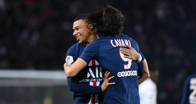  - PSG : Cavani félicite Mbappé après son record