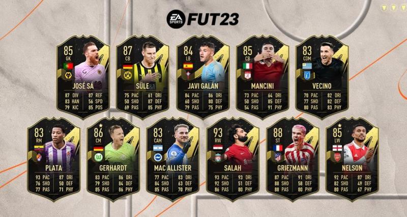  - Griezmann, Salah, Süle, la TOTW 19 est tombée sur FIFA 23