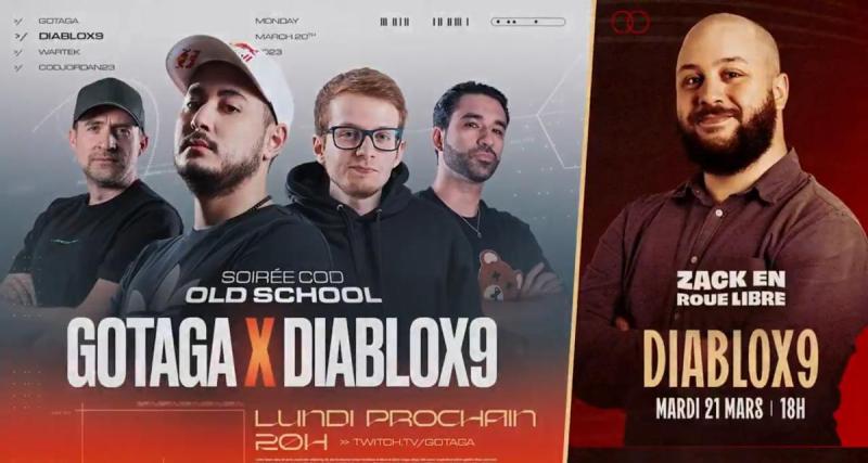  - Diablox9 de retour sur Twitch chez Gotaga et Zack Nani !