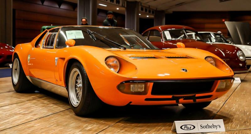  - Préparée et allégée, cette Lamborghini Miura S Jota a été vendue aux enchères à Paris