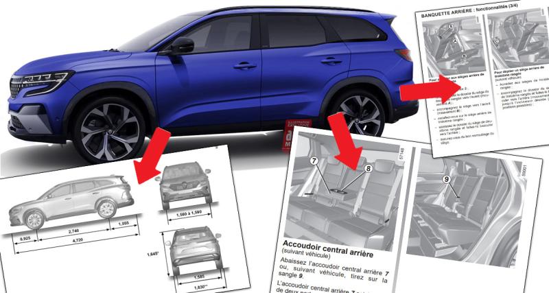  - Nouveau Renault Espace (2023) : la fuite de ces documents secrets met en lumière une carence majeure