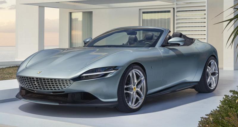  - Ferrari Roma Spider (2023) : le coupé GT 2+2 devient un cabriolet, il adopte une capote en tissu