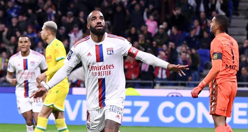  - Lyon répond à Nantes à la pause grâce à un Lacazette record