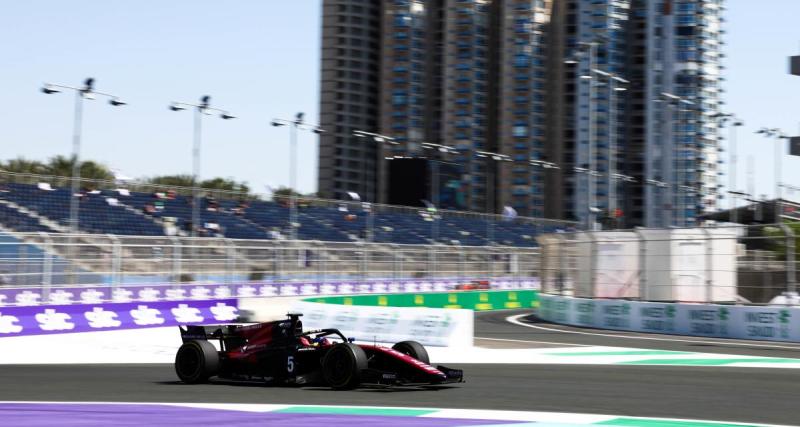  - F2 - GP d'Arabie Saoudite : L'accrochage de Théo Pourchaire en vidéo