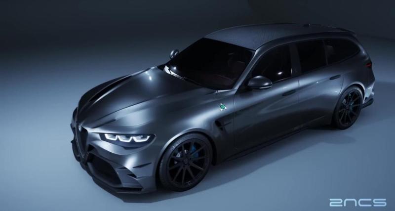  - Une Alfa Romeo Giulia Break QV imaginée en 3D