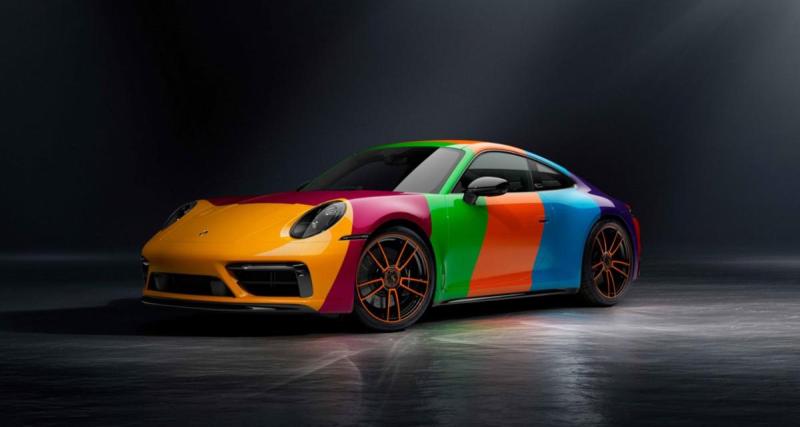  - Cette Porsche 911 Carrera GTS arbore sept couleurs différentes, c’est un véritable arlequin