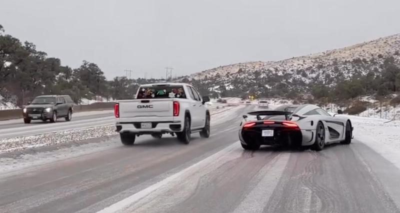  - VIDEO - Aussi puissante soit-elle, cette supercar ne peut rien faire contre le verglas