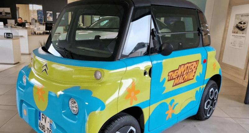  - Le graffeur Baby.K transforme la Citroën Ami en Mystery Machine, le quadricycle est à vendre