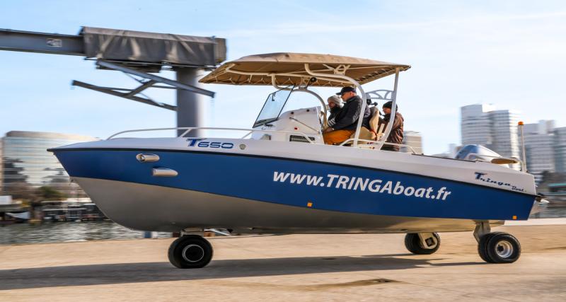  - Essai Tringa Boat, le bateau qui roule sur la route : Scenic à bâbord !