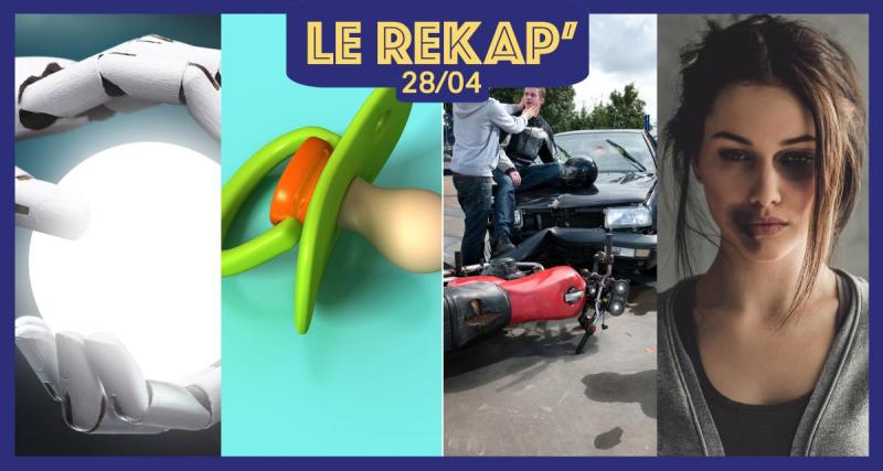  - Une tétine pour arrêter la tétine, dans la tête des hommes violents, être fatigué au volant, plus dangereux qu’être ivre ?, et une IA remplace une mère : le ReKap’ de Kool