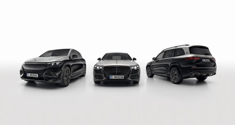  - Mercedes-Maybach lance le pack Night Series pour l’EQS SUV, la Classe S et le GLS