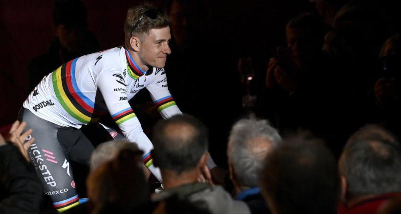  - Giro : grosse chute pour Evenepoel sous la pluie !