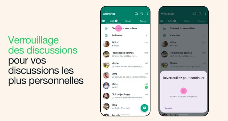  - WhatsApp : Protégez vos discussions avec un code secret !