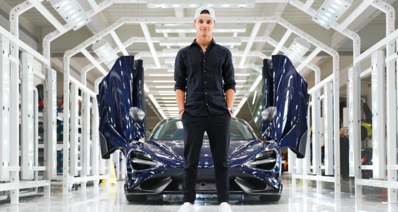  - Lando Norris prend possession de sa McLaren 765LT Spider, la supercar a été customisée pour lui