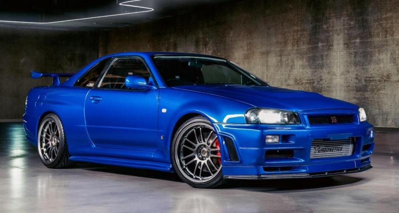  - Conduite par Paul Walker dans “Fast and Furious”, cette Nissan Skyline GT-R R34 a été vendue