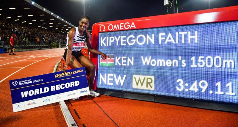  - Athlétisme : Kipyegon s’offre le record du monde du 1500 m