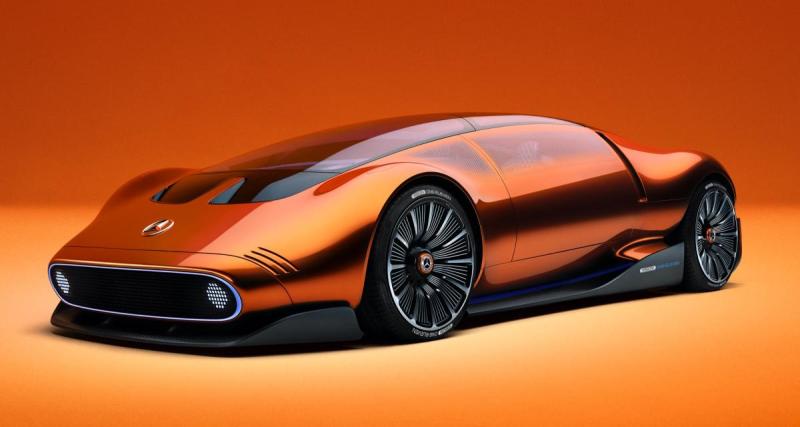  - Mercedes-Benz Vision One-Eleven (2023) : cette supercar électrique est un hommage à la célèbre C111