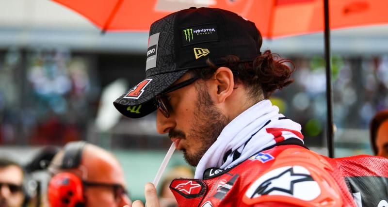  - MotoGP - Grand Prix d'Allemagne : La réaction de Francesco Bagnaia après la course sprint
