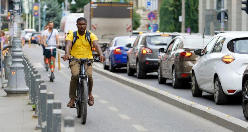  - VIDEO - Arrêtée au milieu d’une piste cyclable, l’automobiliste n’en a rien à faire de gêner les vélos