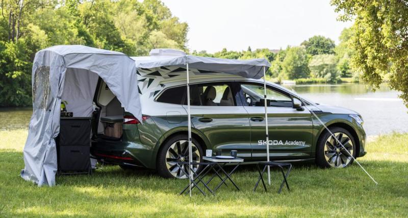  - Skoda Roadiaq (2023) : l’Enyaq devient un camping car grâce aux étudiants de la Skoda Academy
