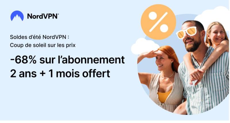  - Avec cette promo, profitez de NordVPN en Soldes à -68% pendant deux ans plus un mois offert