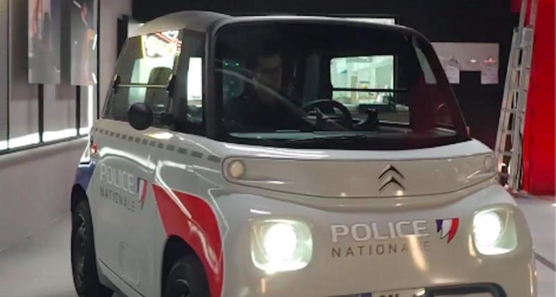  - VIDEO - La Citroën Ami arbore les couleurs de la police nationale à Dijon