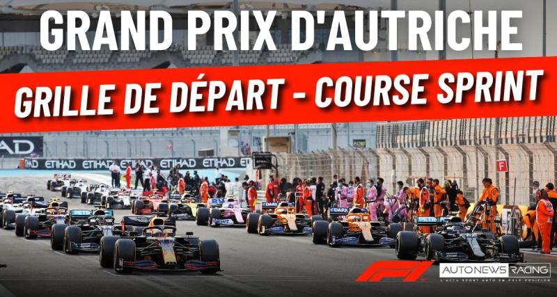  - GP d'Autriche de F1 -Désastre pour Mercedes, la grille de départ de la course sprint