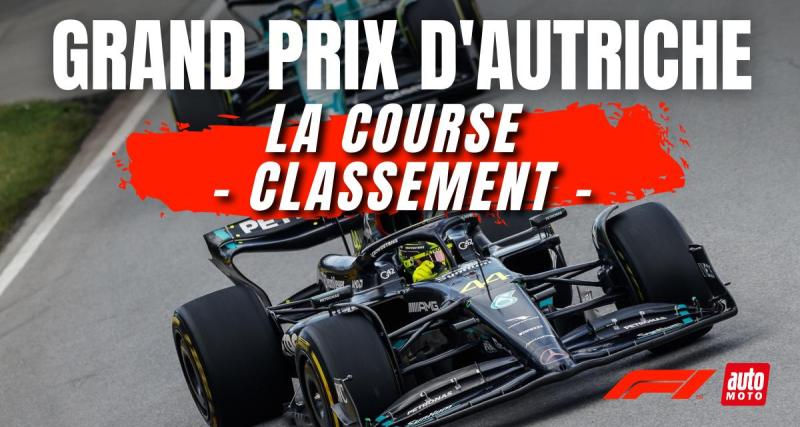  - F1 - Grand Prix d'Autriche : Le classement de la 10ème manche