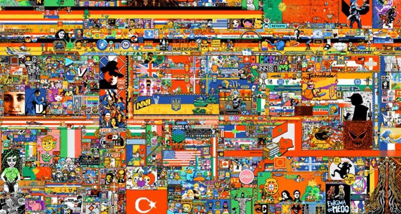  - r/Place 2023 : revivez en accéléré la création du pixel art avant la clôture