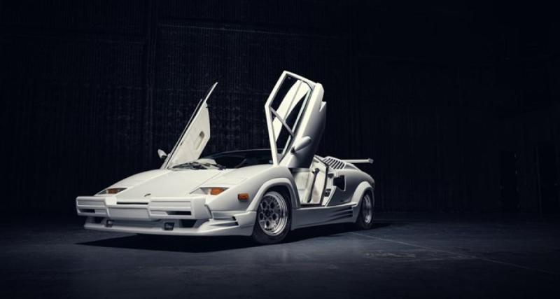  - La Lamborghini Countach blanche du film “Le Loup de Wall Street” est à vendre