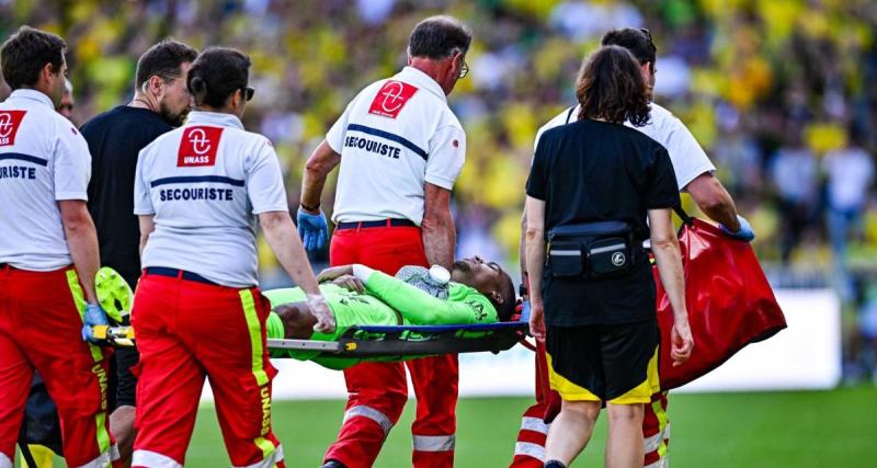  - Nantes - Toulouse : choc inquiétant pour Lafont, évacué sur civière