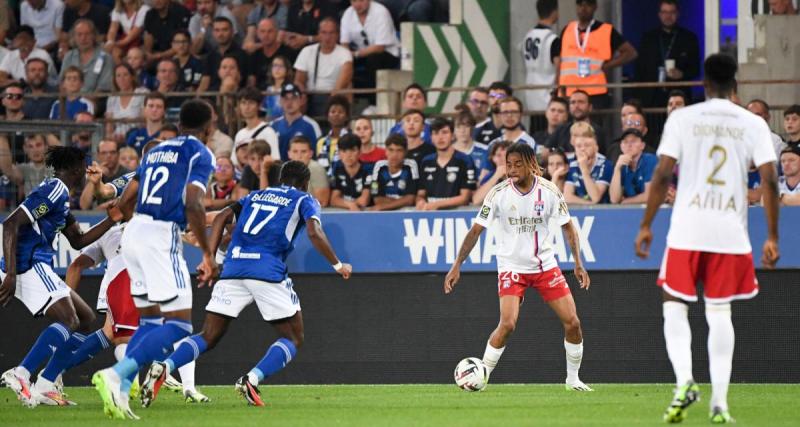  - Strasbourg - OL : une recrue blessée, Caqueret en sang, un poteau... Mi-temps agitée pour les Gones !