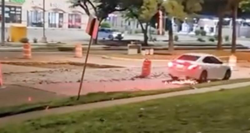  - VIDEO - La route en travaux se transforme en tremplin, un véritable cauchemar pour les automobilistes