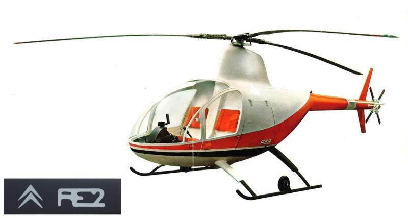  - Insolite Citroën RE2 : un hélicoptère aux chevrons