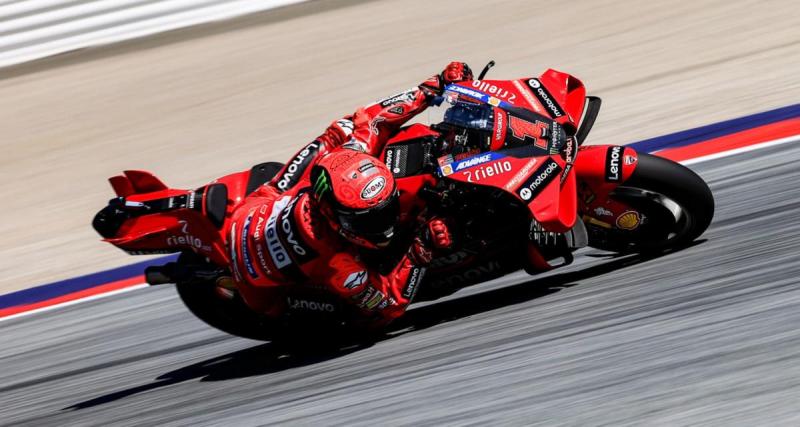  - MotoGP : Francesco Bagnaia en démonstration lors du GP d'Autriche