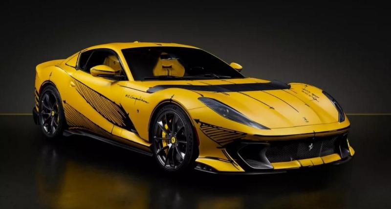  - Pebble Beach 2023 : Ferrari 812 Competizione Tailor Made "croquis"