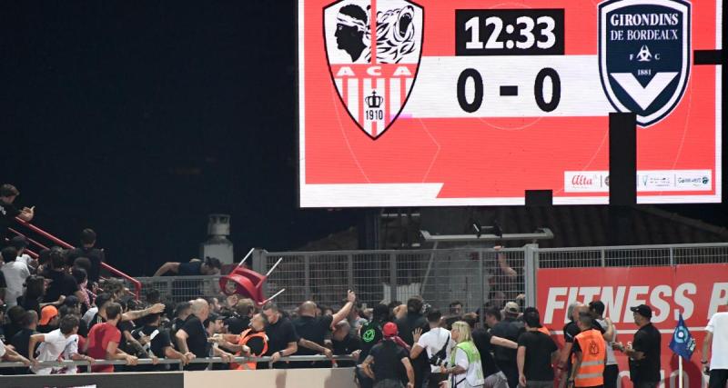  - Ajaccio - Bordeaux : le match a repris après presque une heure d'interruption