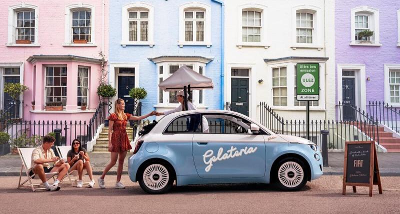  - FIAT UK imagine une 500 électrique Gelateria