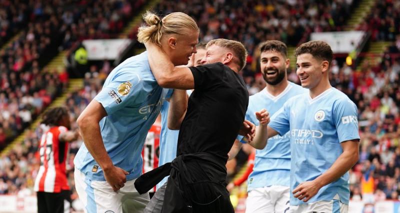  - Manchester City : Haaland célèbre son but avec un invité surprise
