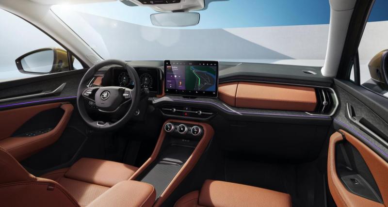  - Avant leur sortie, le nouveau Skoda Kodiaq et la nouvelle Superb montrent leur intérieur