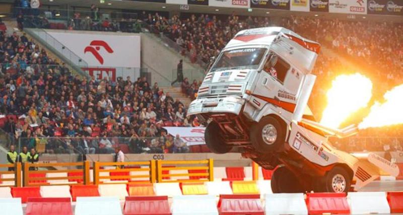  - 2 420 m en roues arrière en camion !