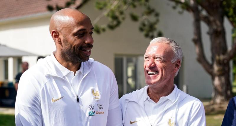  - Equipe de France : les belles retrouvailles entre Deschamps et Henry à Clairefontaine
