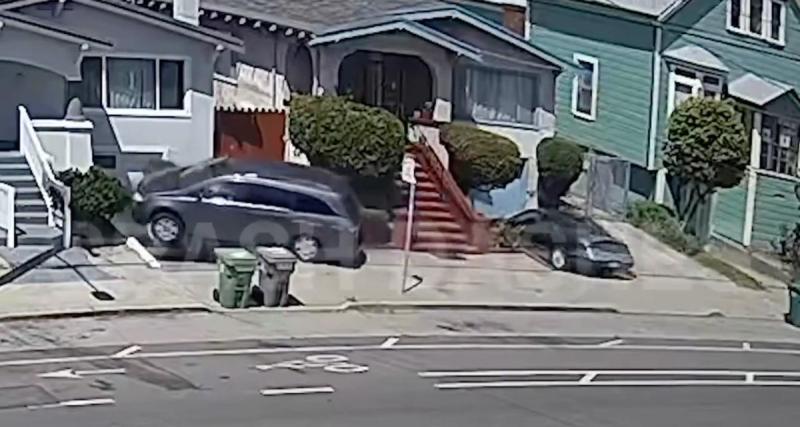  - VIDEO - Cet automobiliste fait n'importe quoi, il termine planté devant une maison